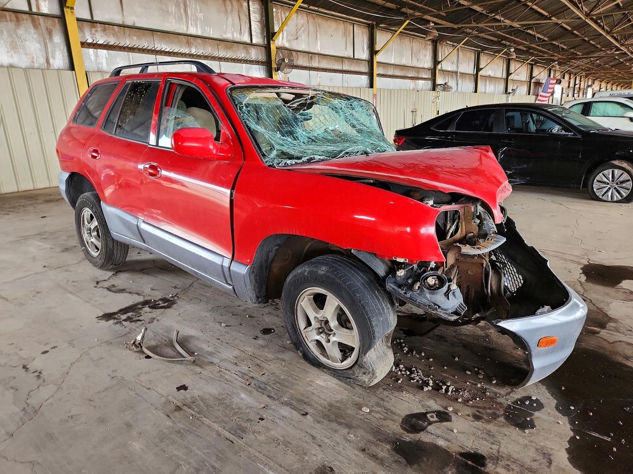 2004 Hyundai Santa Fe Gls Red vin: KM8SC13D94U855164