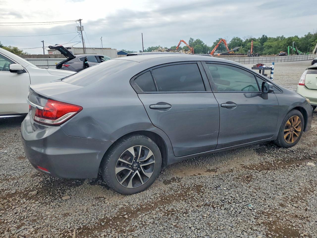 2013 Honda Civic Exl Gray vin: 19XFB2F99DE213547