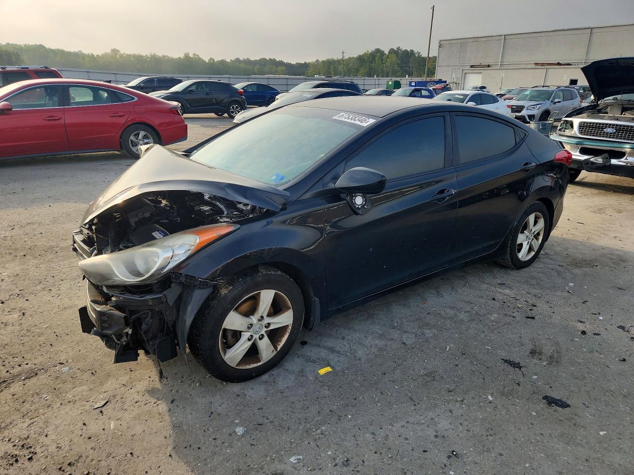 2013 Hyundai Elantra Gls Black vin: KMHDH4AE8DU548110