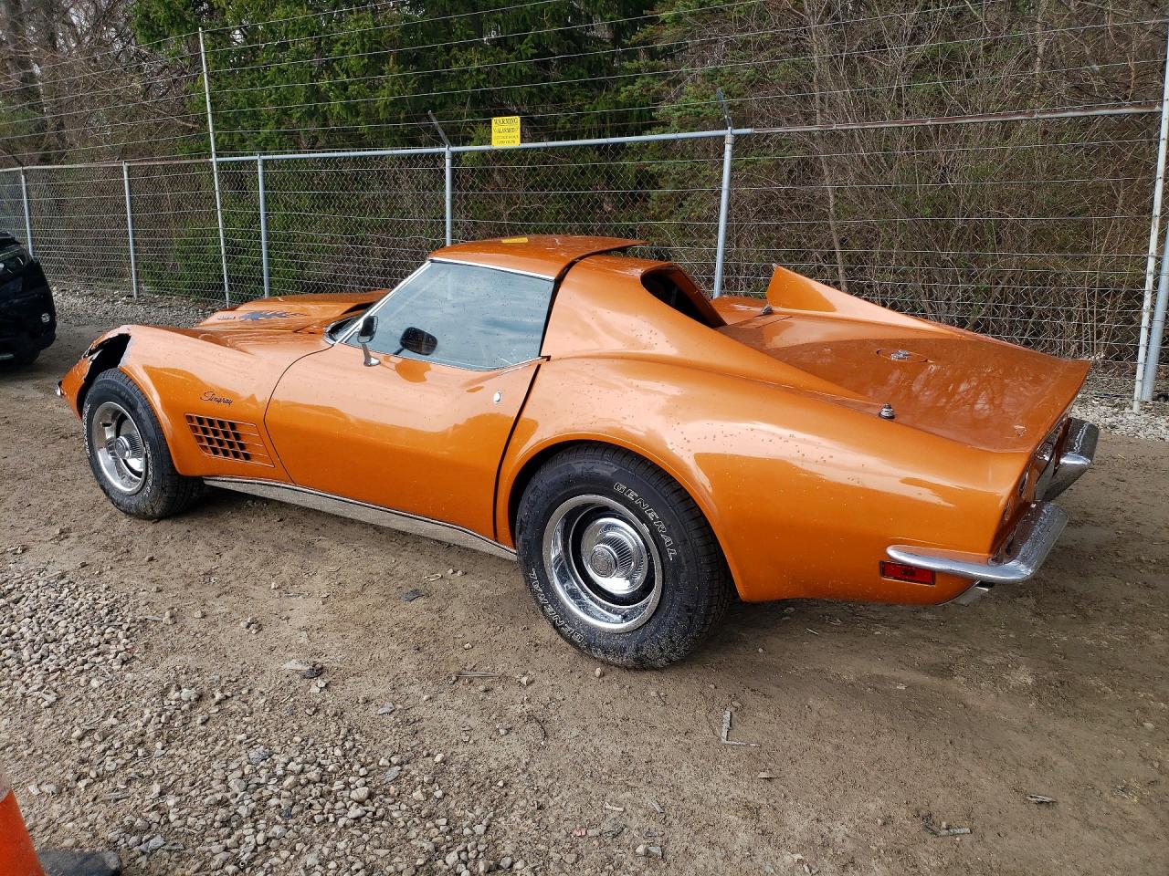 1971 Chev Corvette Orange vin: 194371S117256
