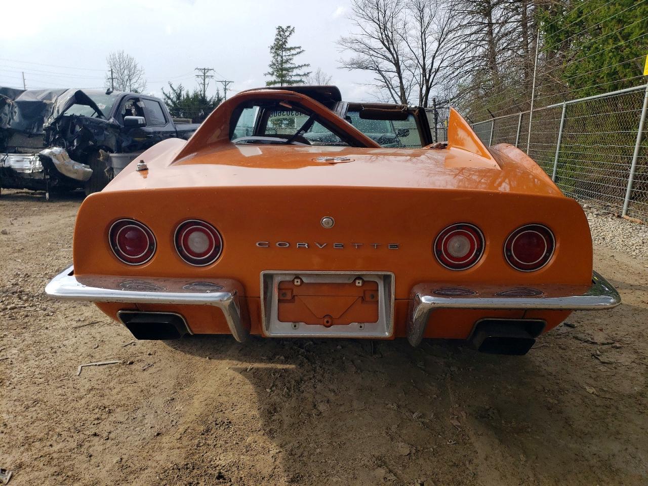 1971 Chev Corvette Orange vin: 194371S117256