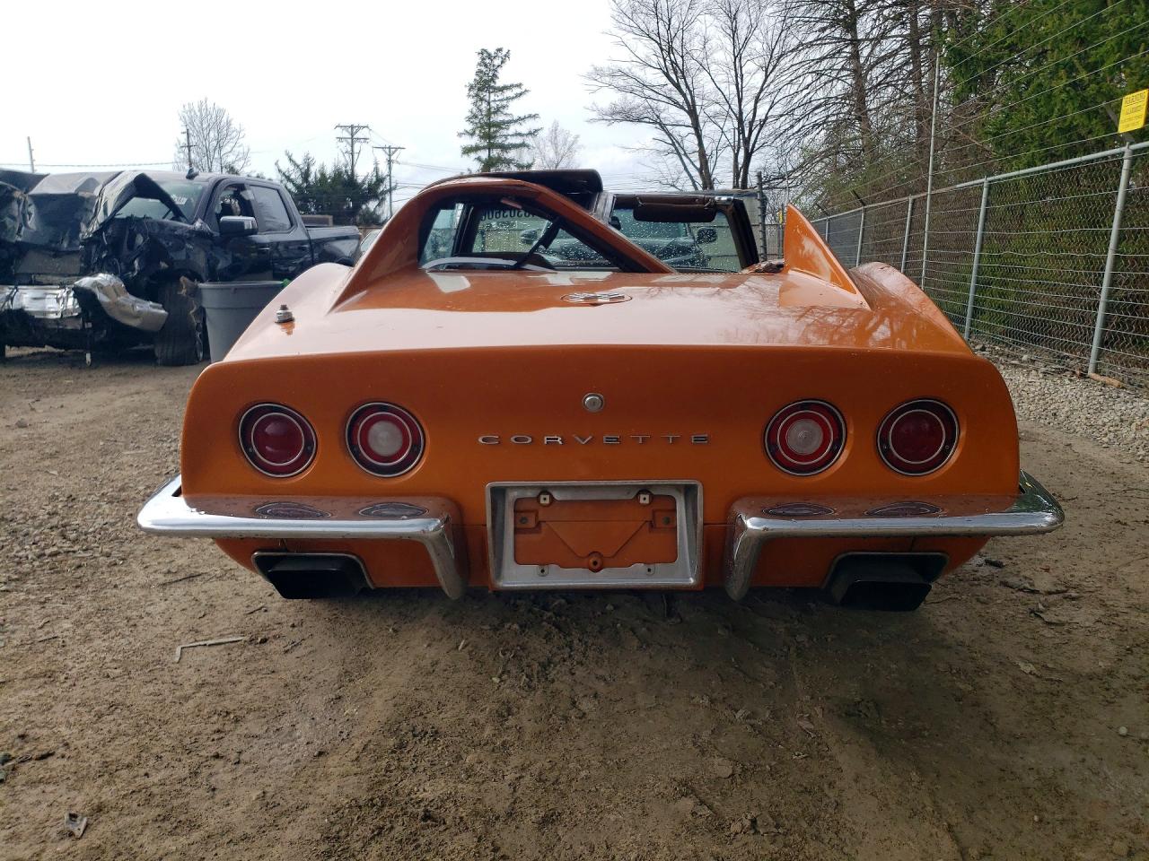 1971 Chev Corvette Orange vin: 194371S117256
