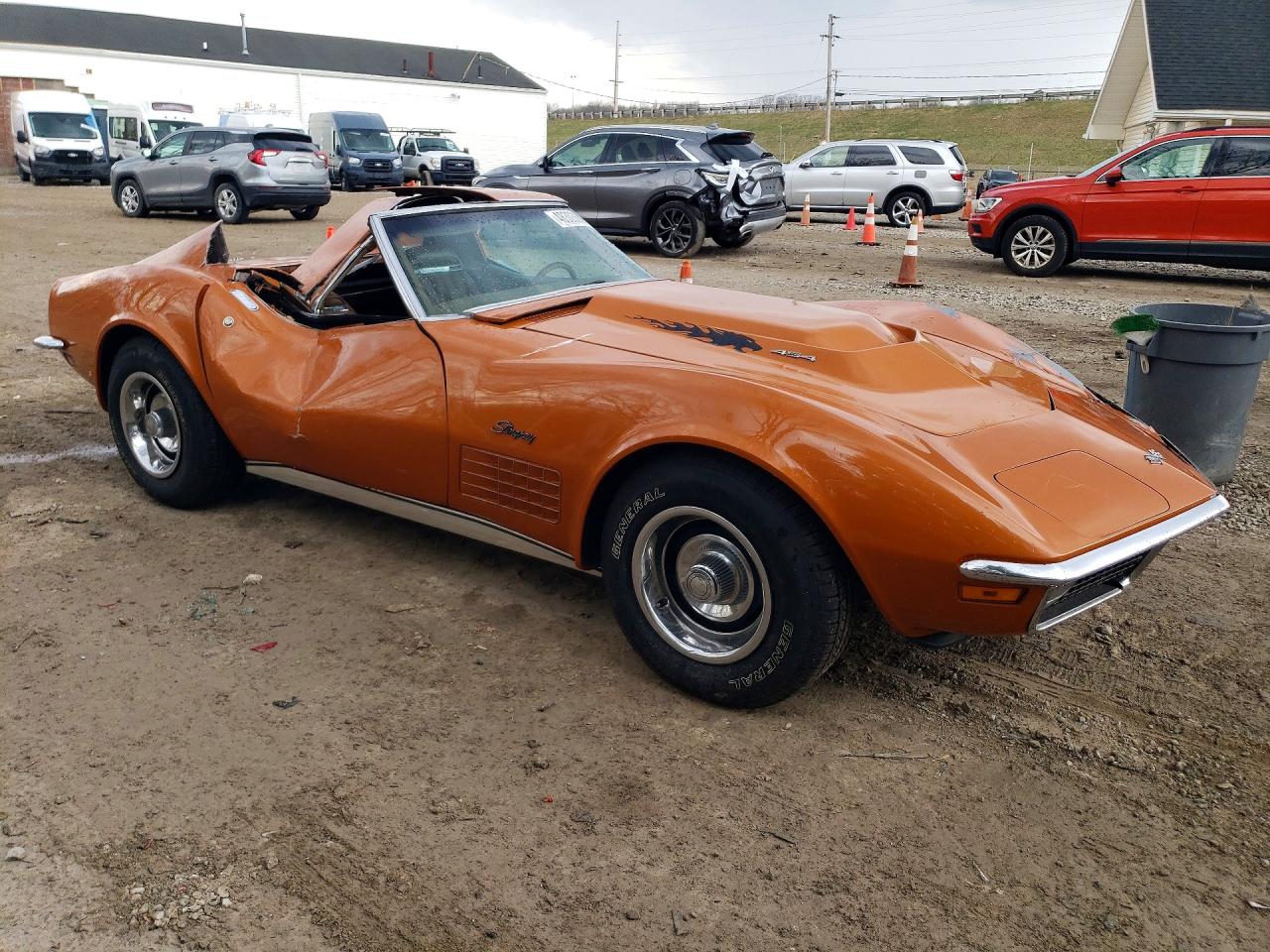 1971 Chev Corvette Orange vin: 194371S117256