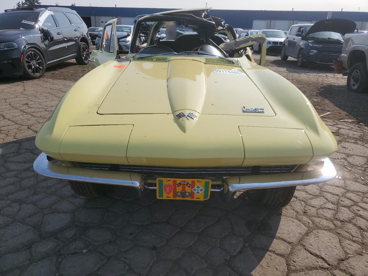 1966 Chevrolet Corvette Желтый vin: 194376S116162