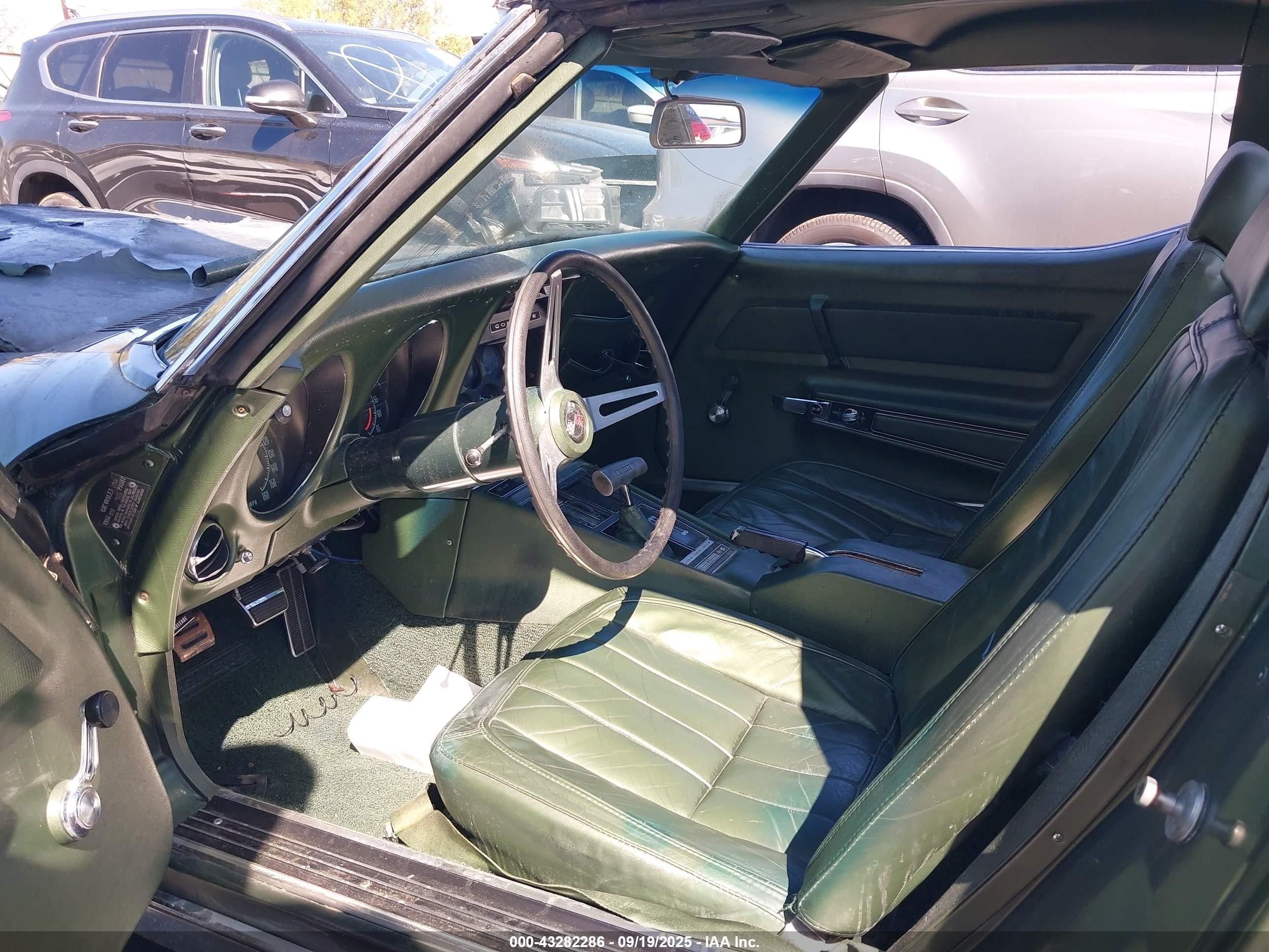 1969 Chevrolet Corvette   Зеленый vin: 194379S720375    