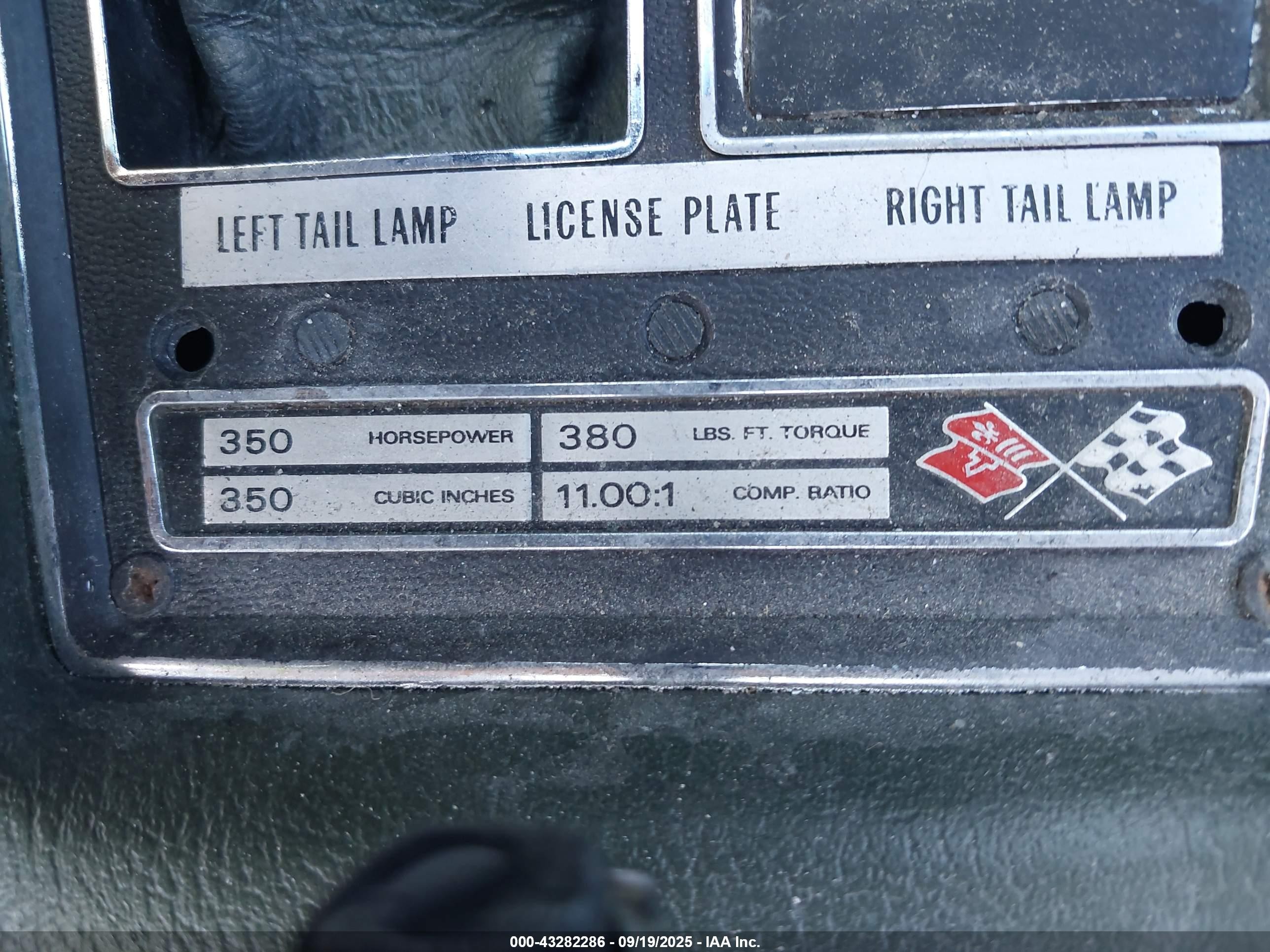 1969 Chevrolet Corvette   Зеленый vin: 194379S720375    