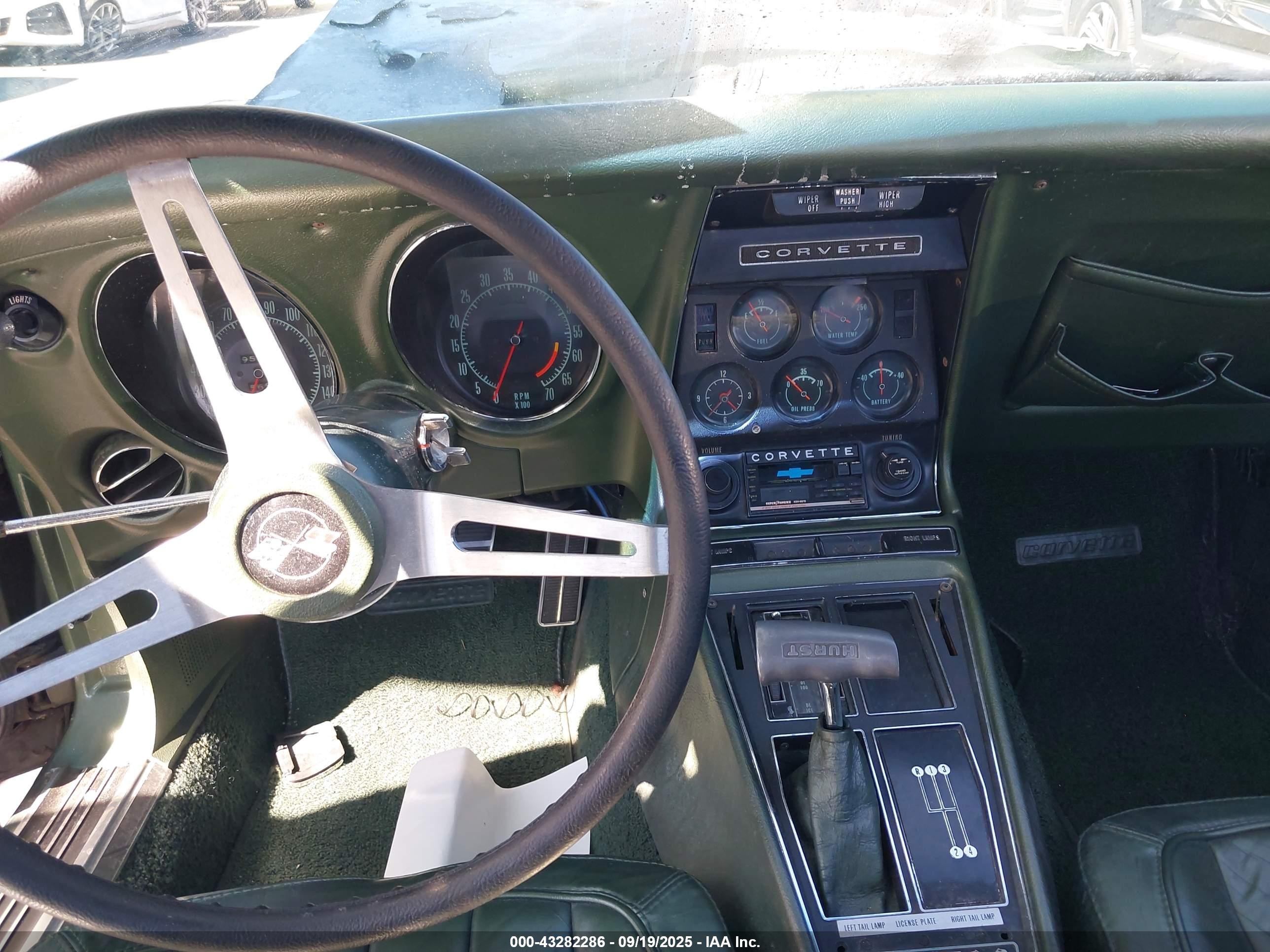 1969 Chevrolet Corvette   Зеленый vin: 194379S720375    