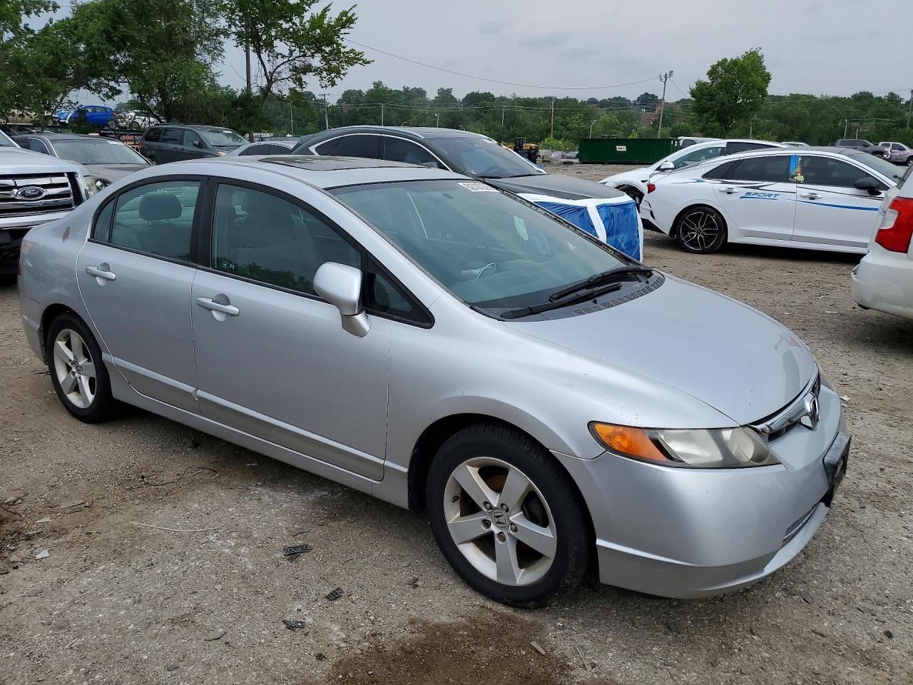 2006 Honda Civic Ex Silver vin: 1HGFA168X6L004480