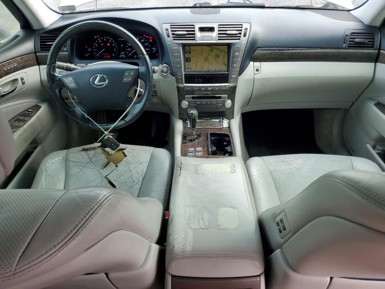 2010 Lexus Ls 460 Silver vin: JTHCL5EF4A5007356