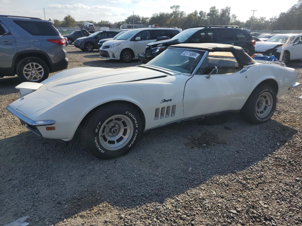 1969 Chevrolet Corvette White vin: 194679S736738