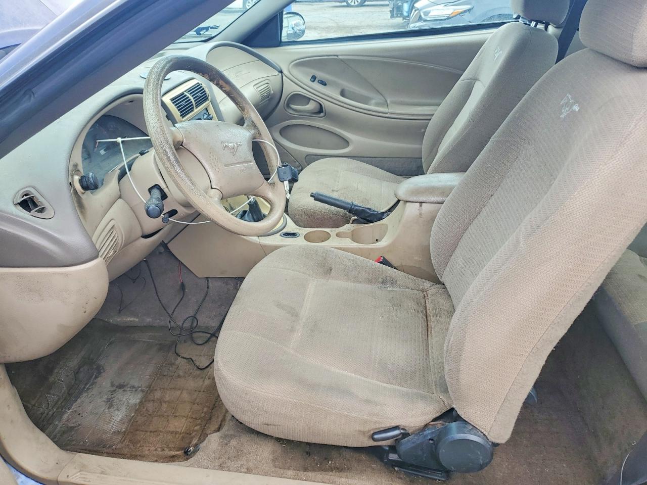 2003 Ford Mustang Синий vin: 1FAFP40443F317755