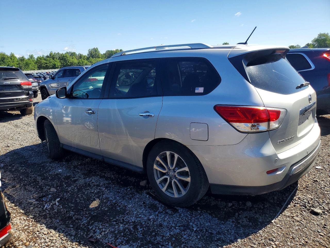 2013 Nissan Pathfinder S Silver vin: 5N1AR2MM1DC666156
