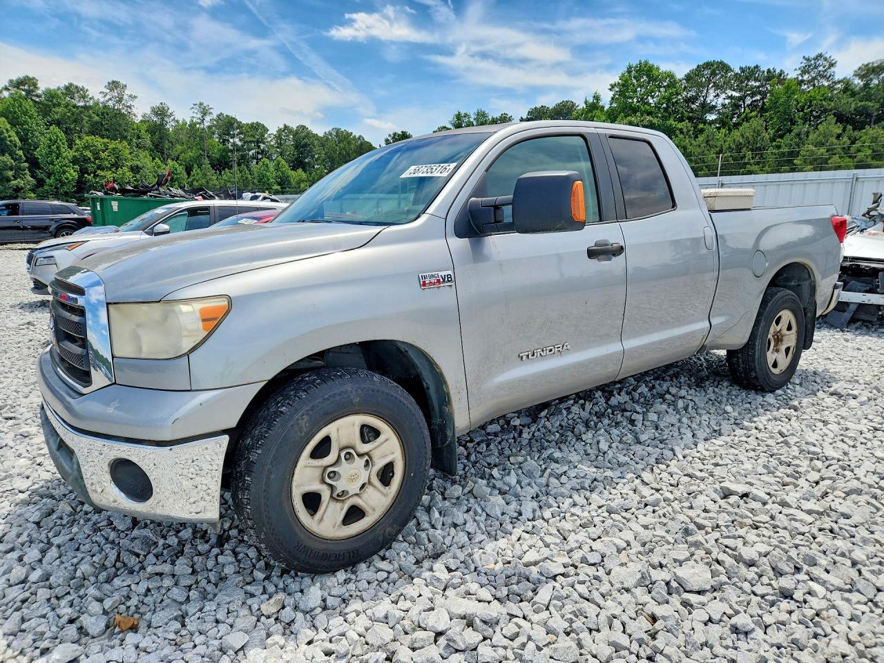 2011 Toyota Tundra Double Cab Sr5 Silver vin: 5TFRY5F12BX101578