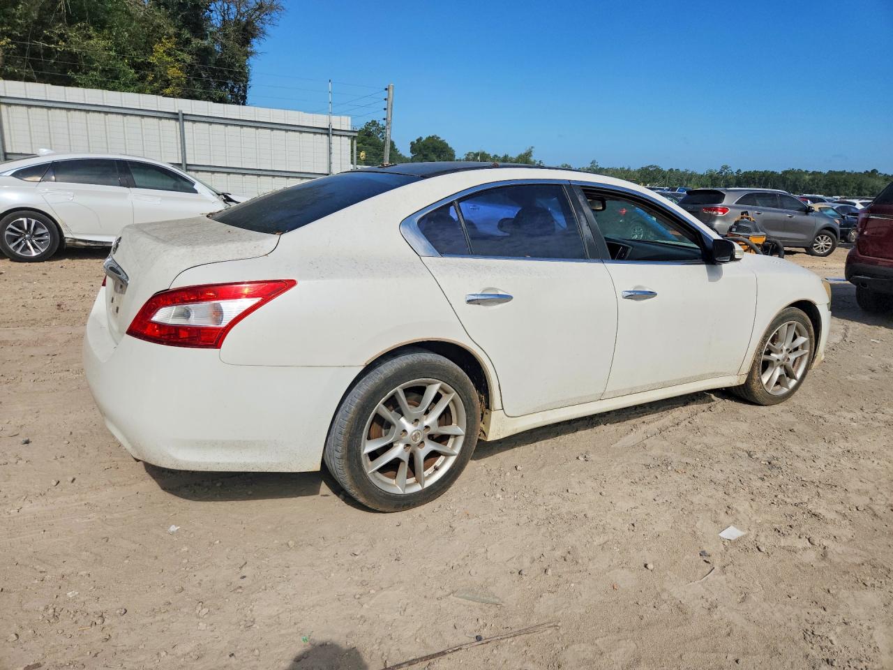 2009 Nissan Maxima 3.5 S White vin: 1N4AA51E39C833902