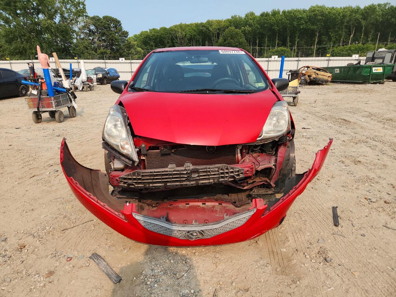 2009 Honda Fit Красный vin: JHMGE88289C000276