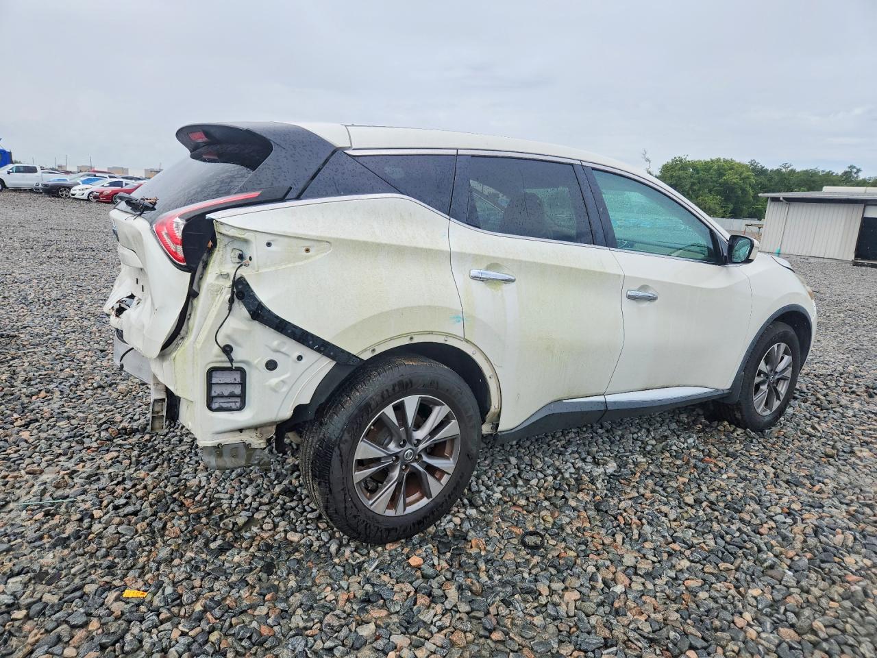 2015 Nissan Murano S White vin: 5N1AZ2MG4FN276153