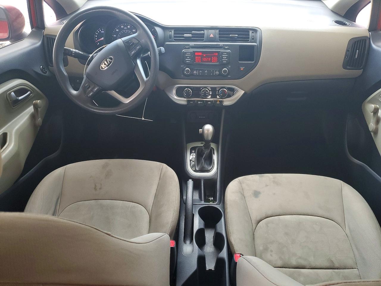 2015 Kia Rio Lx Red vin: KNADM4A33F6464800