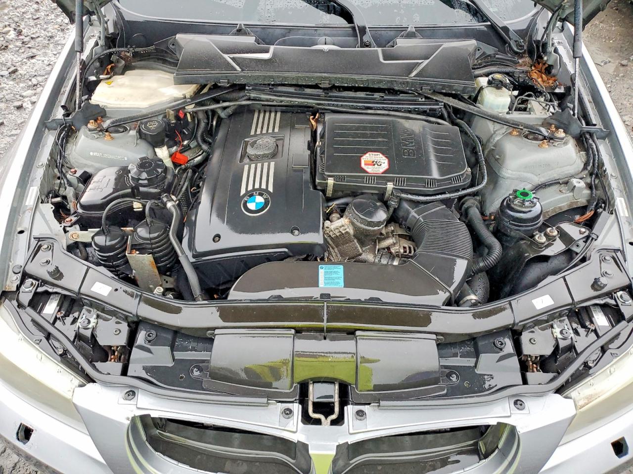 2010 Bmw 335 Xi Silver vin: WBAPL3C52AA408510