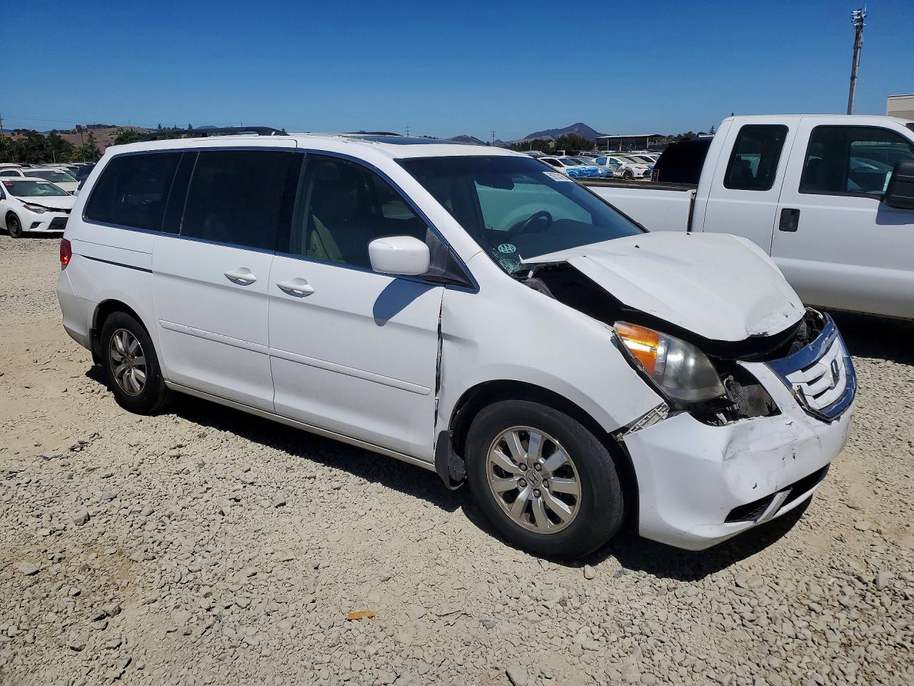 2008 Honda Odyssey Exl White vin: 5FNRL38648B112791