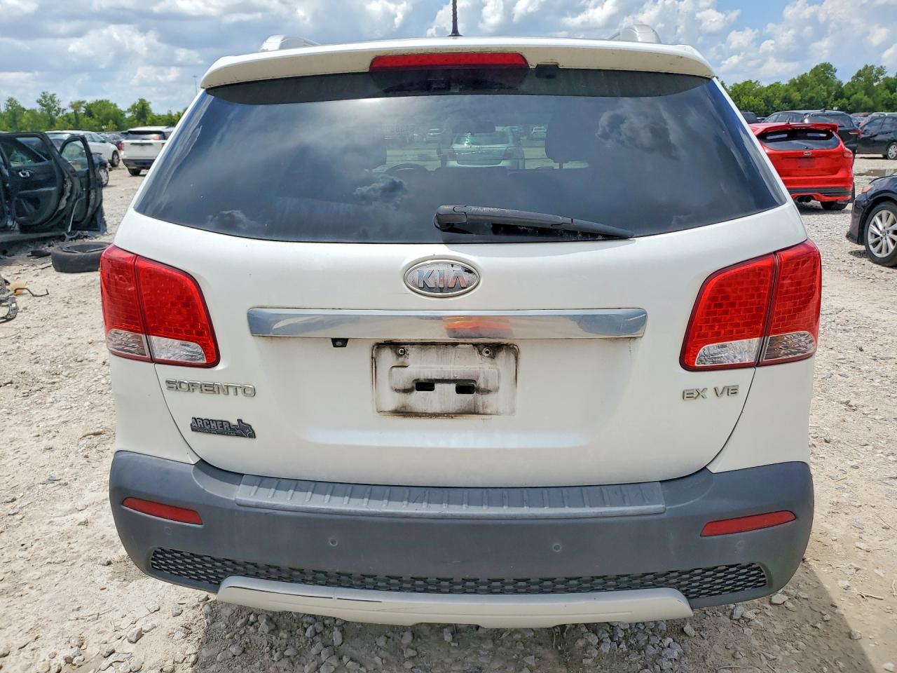 2012 Kia Sorento Ex White vin: 5XYKU4A24CG234189