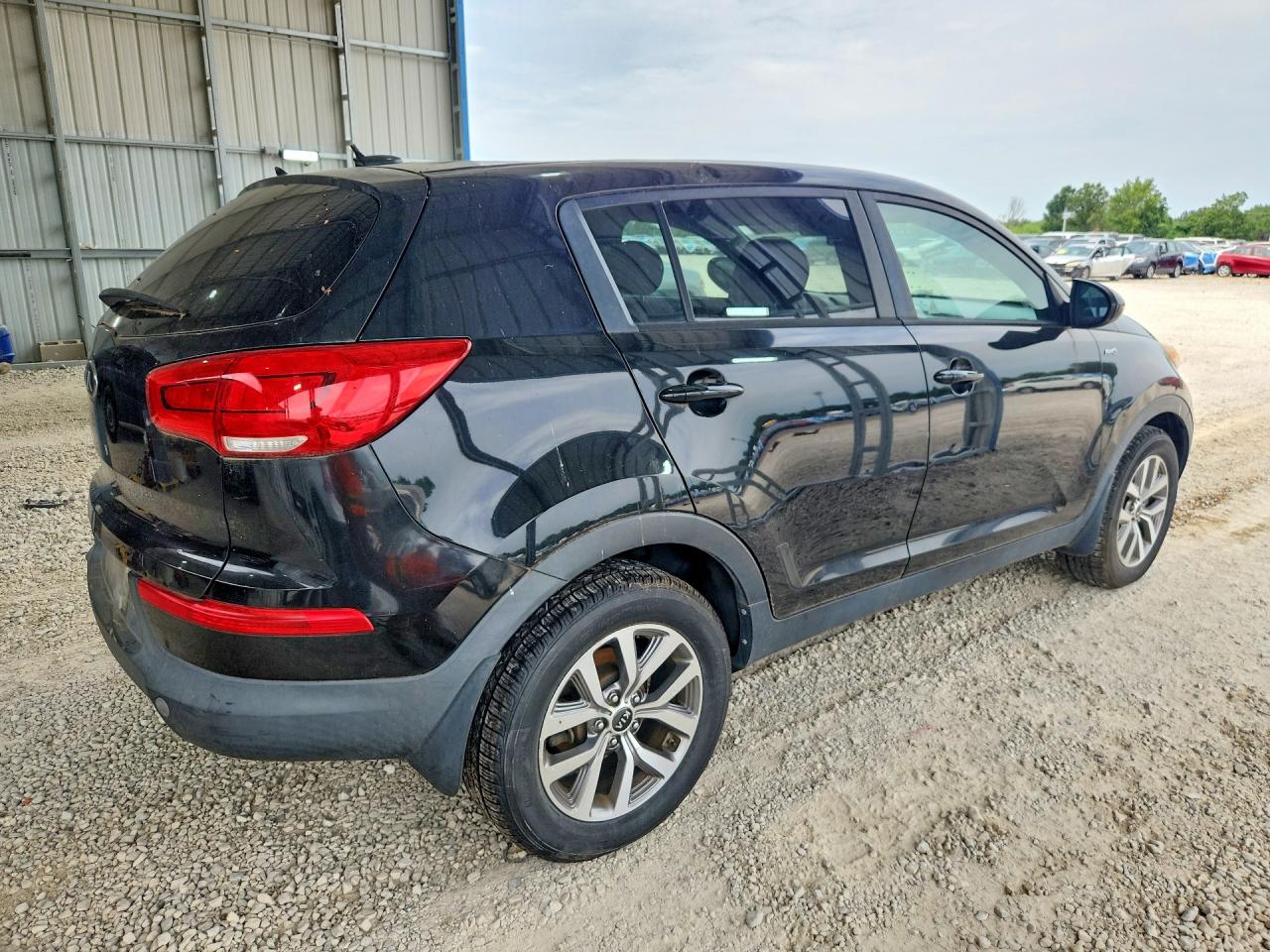 2014 Kia Sportage Lx Black vin: KNDPBCAC0E7642624
