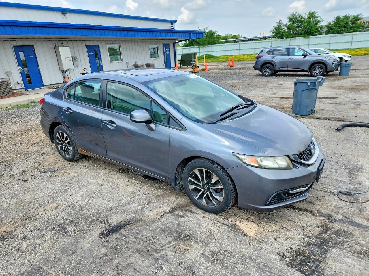2013 Honda Civic Ex Silver vin: 19XFB2F8XDE031248