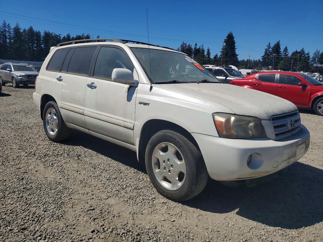 2007 Toyota Highlander Sport White vin: JTEGP21AX70137336