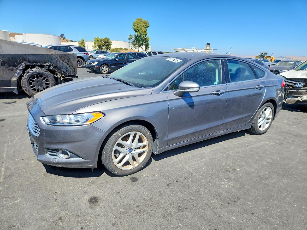 2014 Ford Fusion Se Gray vin: 3FA6P0HD0ER317108