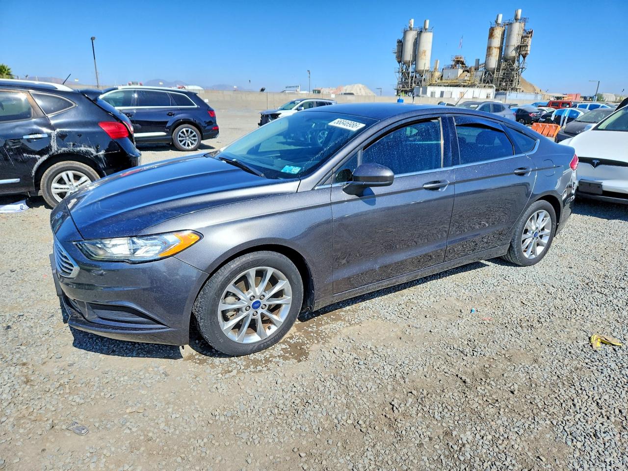 2017 Ford Fusion Se Silver vin: 3FA6P0HD2HR293401