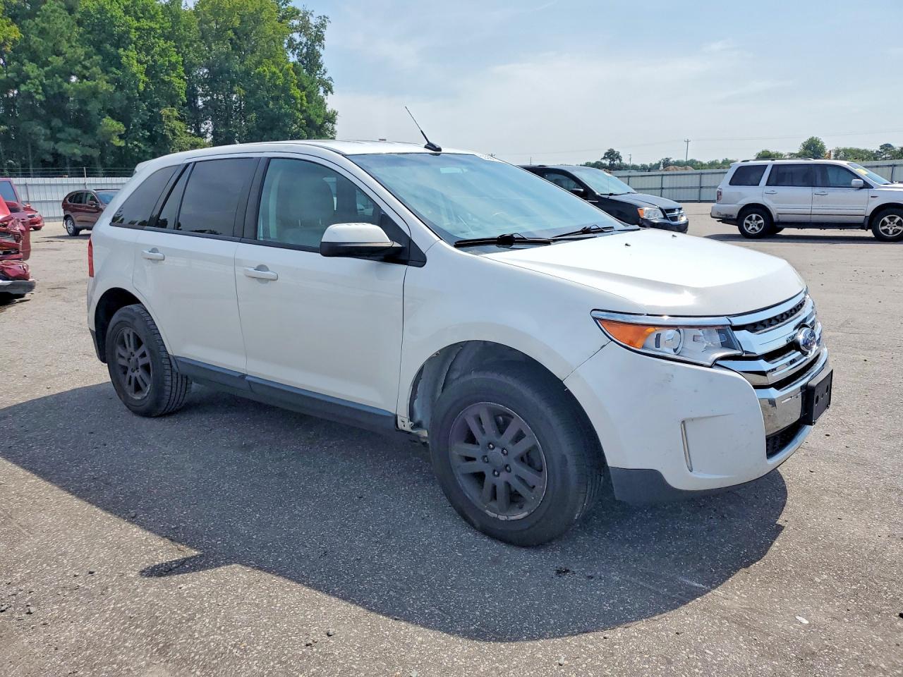 2014 Ford Edge Sel White vin: 2FMDK4JC7EBA28780