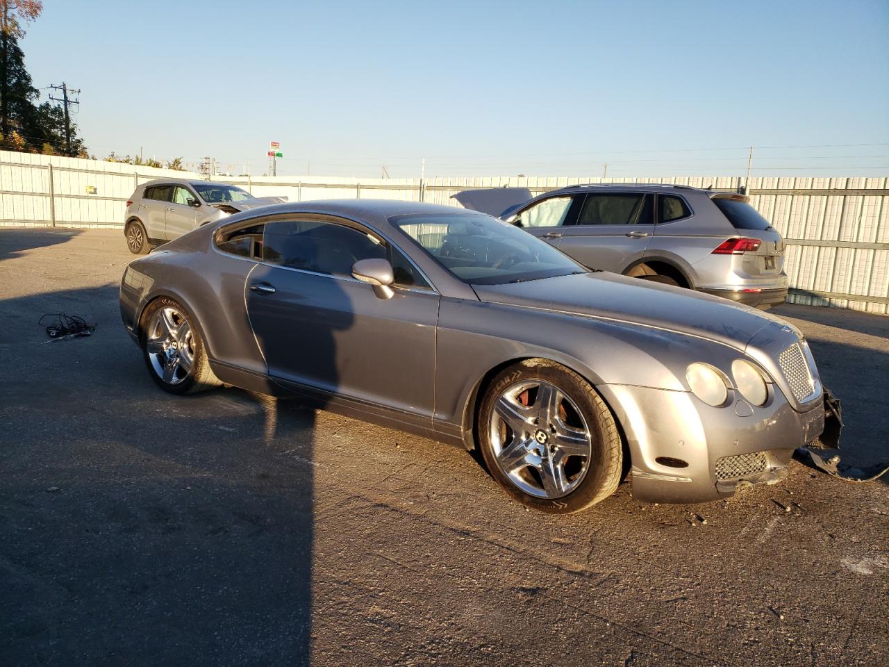 2007 Bentley Continental Gt Серый vin: SCBCR73W17C050929