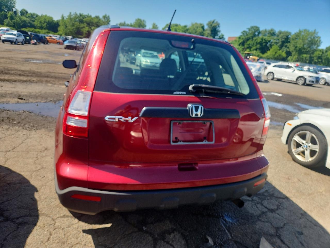 2009 Honda Cr-v Lx Maroon vin: JHLRE48379C012823