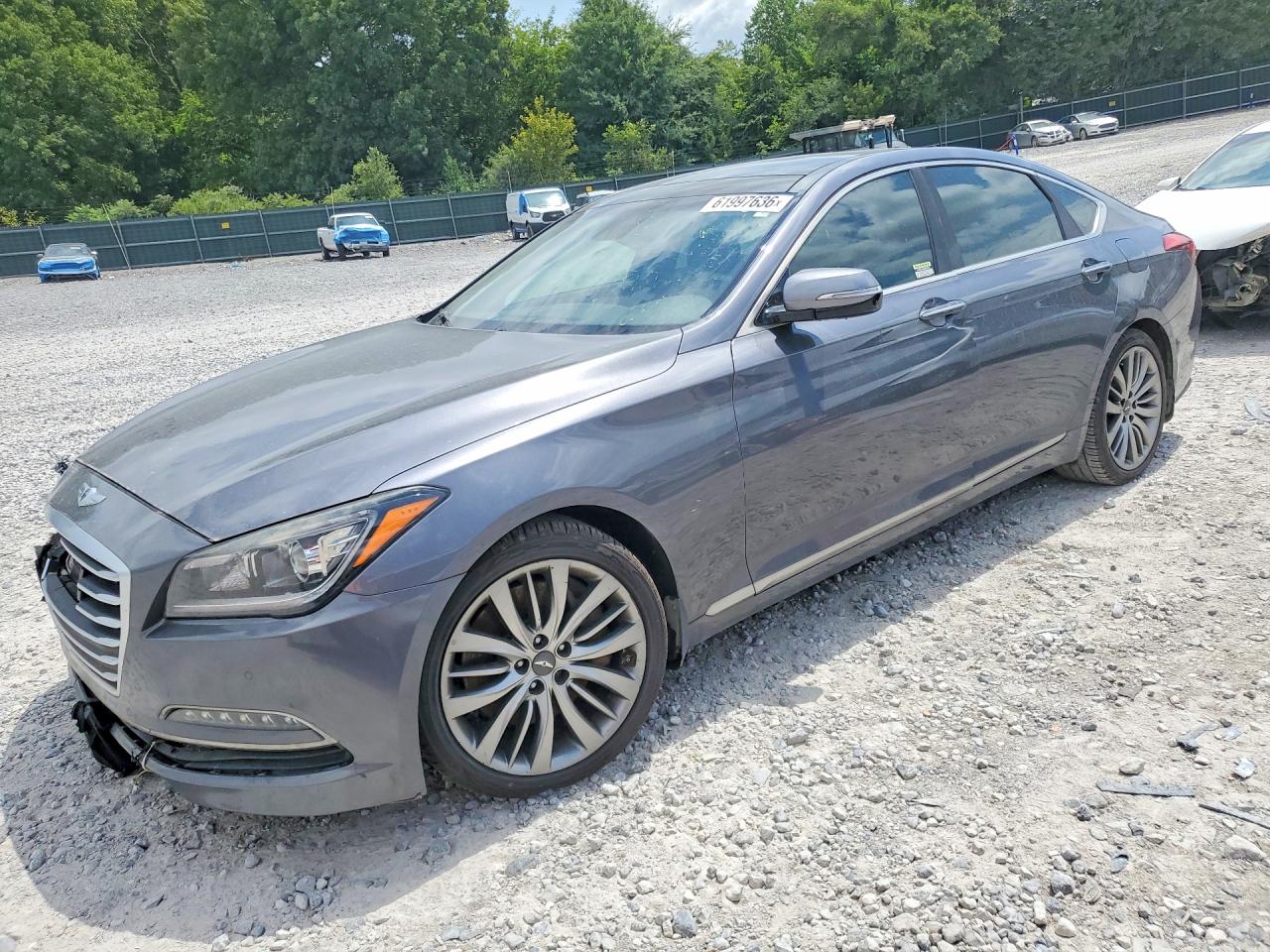 2015 Hyundai Genesis 5.0l Gray vin: KMHGN4JF5FU074554