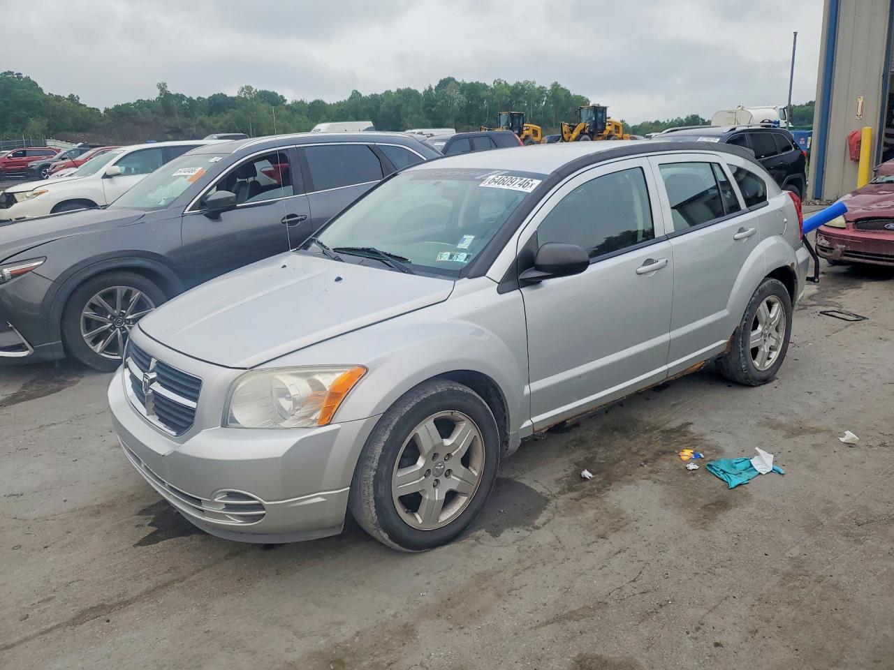 2009 Dodge Caliber Sxt Silver vin: 1B3HB48A79D136568