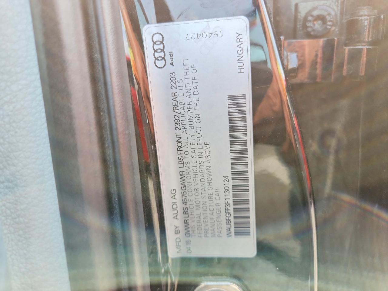 2015 Audi A3 Premium Black vin: WAUBFGFF3F1130124