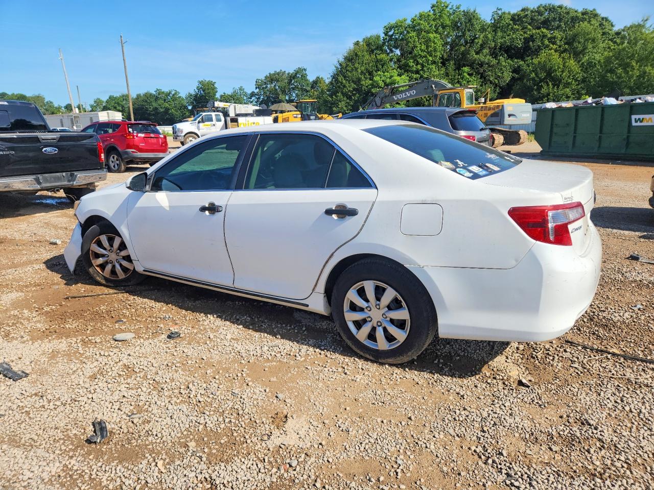 2013 Toyota Camry Le White vin: 4T1BF1FK6DU693964