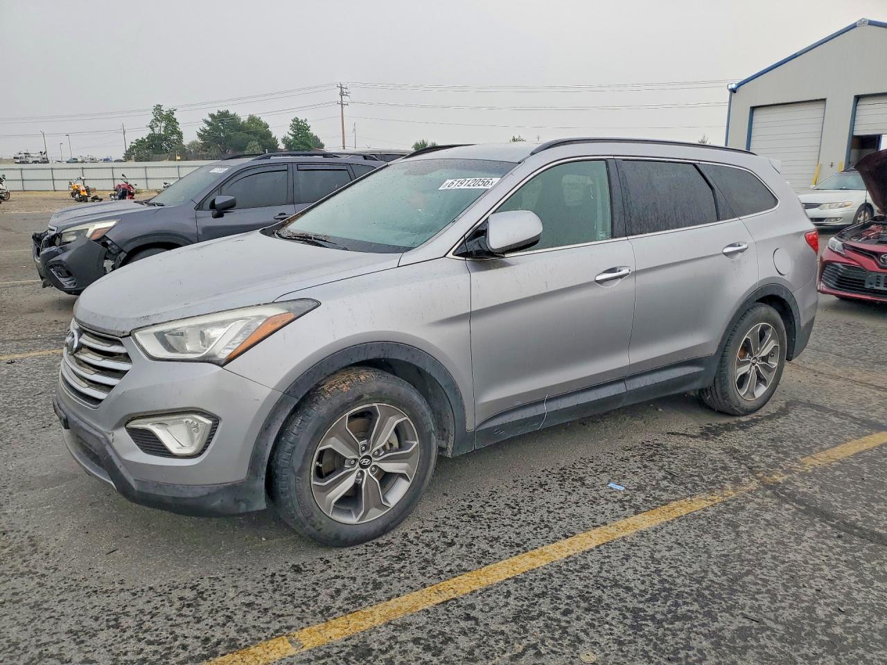 2014 Hyundai Santa Fe Gls Silver vin: KM8SM4HF8EU063680