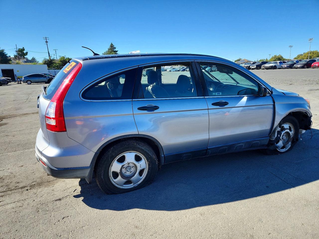 2007 Honda Cr-v Lx Blue vin: JHLRE48387C020670