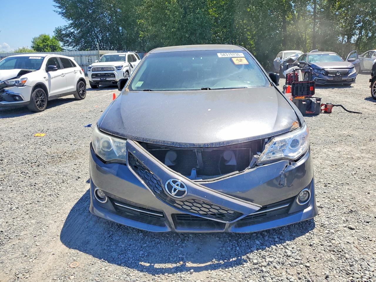 2012 Toyota Camry Se Gray vin: 4T1BF1FK1CU058133