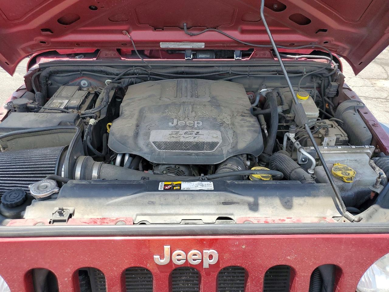 2012 Jeep Wrangler Unlimited Sport Maroon vin: 1C4HJWDG3CL218754