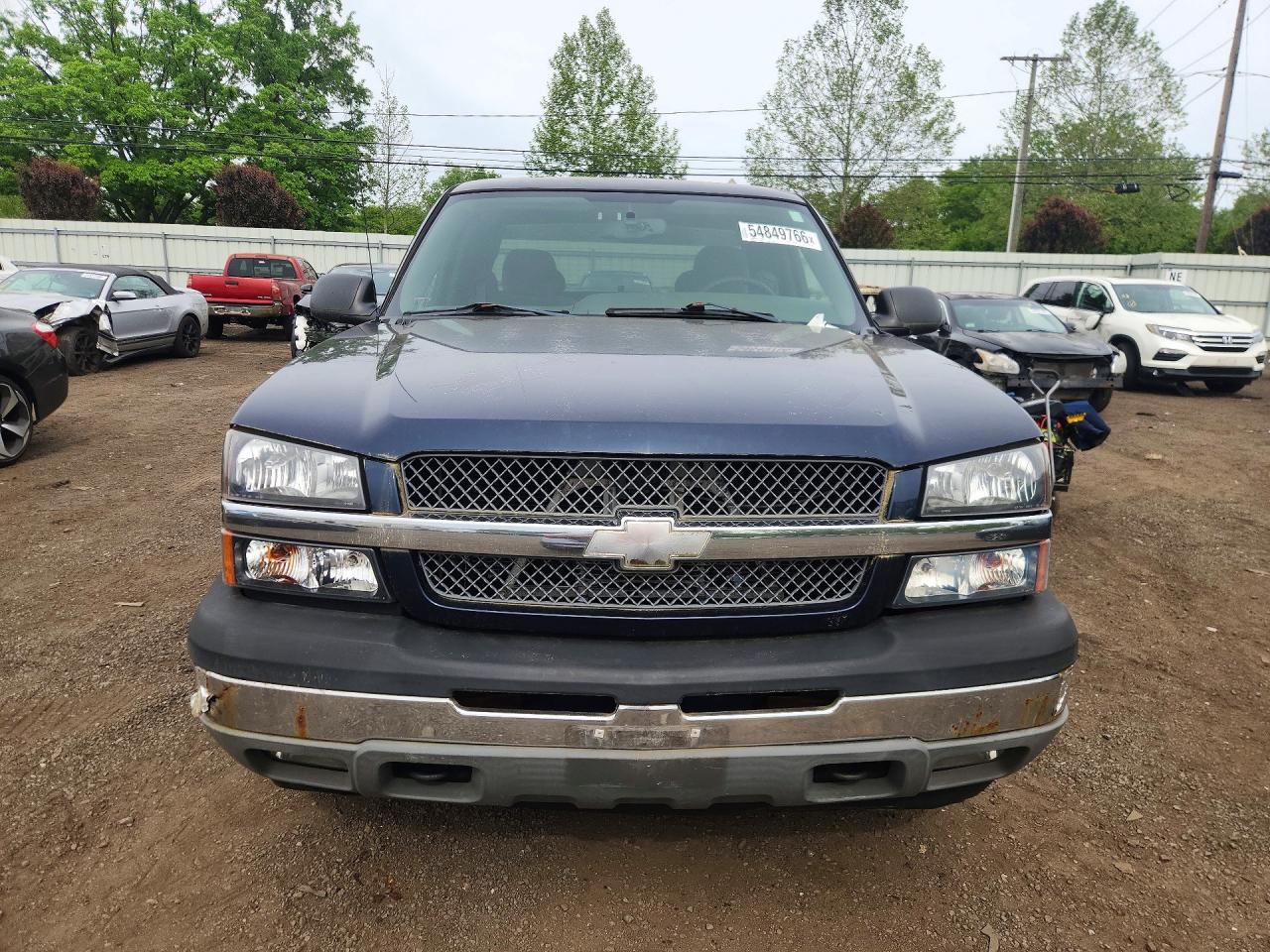 2005 Chevrolet Silverado K1500 Blue vin: 2GCEK19B351171962