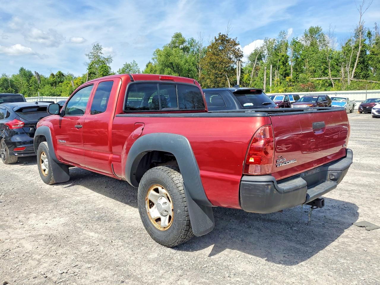 2008 Toyota Tacoma V6 Red vin: 5TEUU42N78Z503509