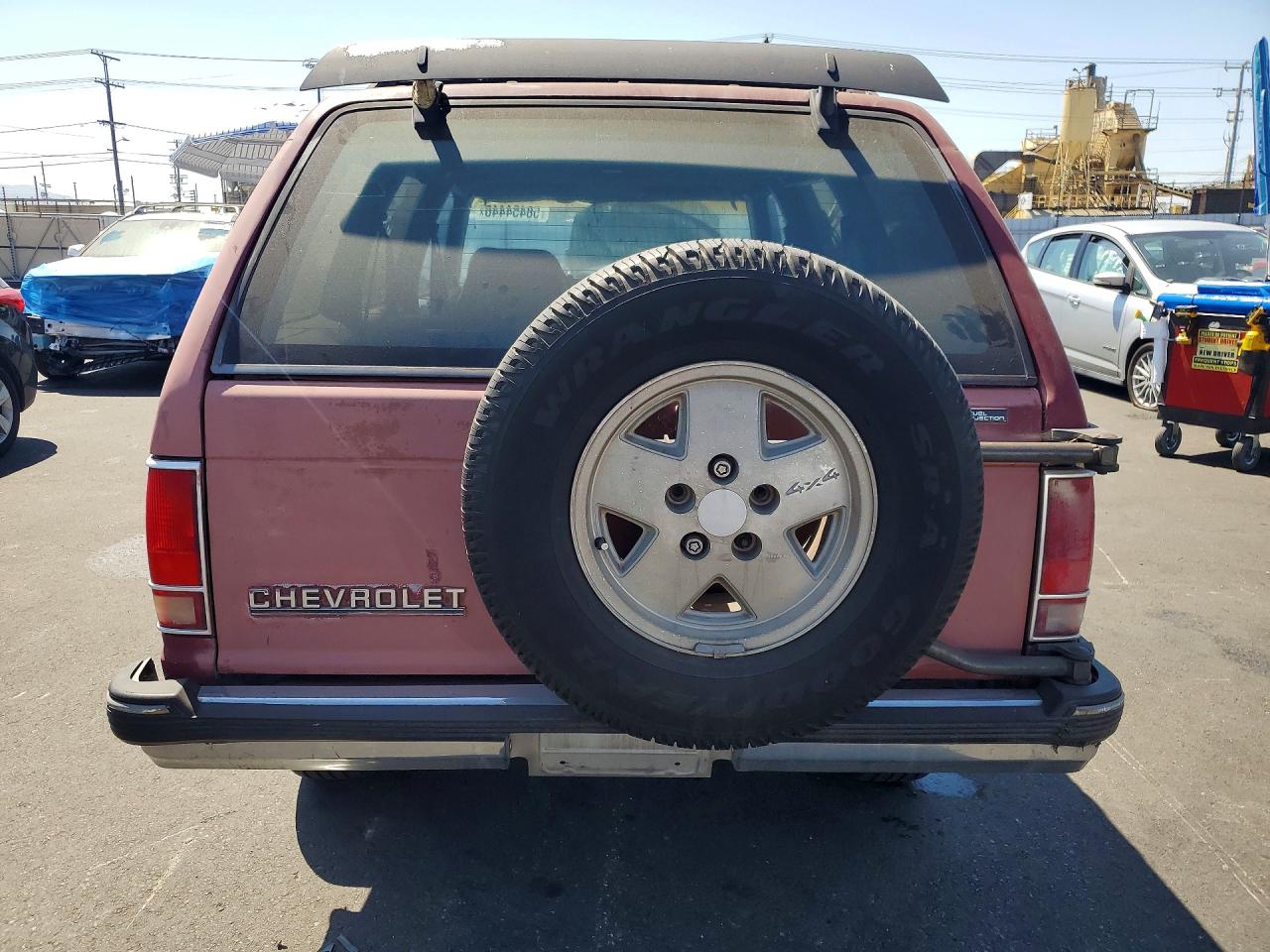 1991 Chevrolet Blazer S10 Burgundy vin: 1GNDT13Z3M2196073