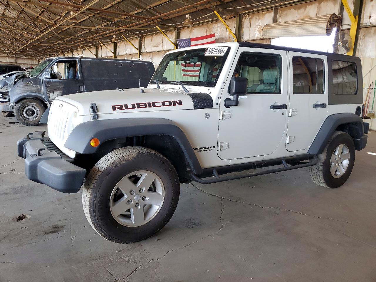 2010 Jeep Wrangler Unlimited Rubicon White vin: 1J4BA6H13AL101856
