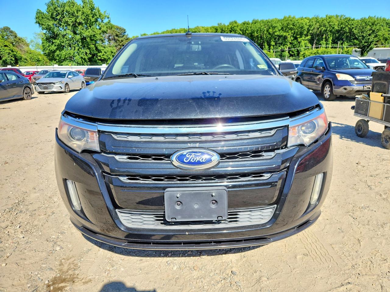2014 Ford Edge Sport Black vin: 2FMDK4AK7EBB56878