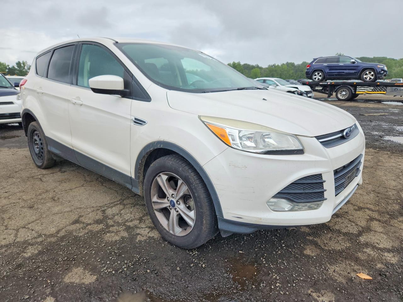 2014 Ford Escape Se Белый vin: 1FMCU9GX2EUB11380