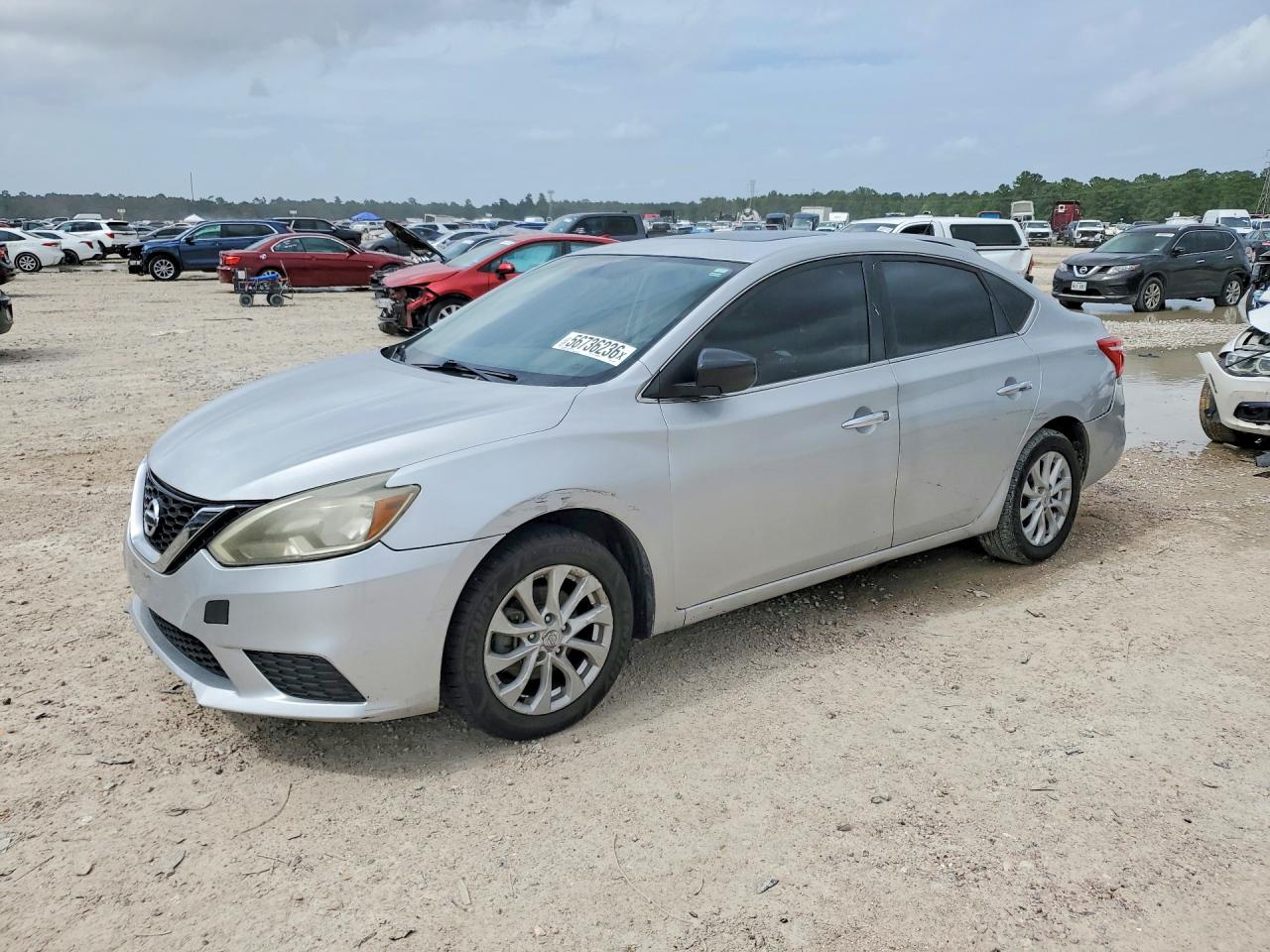 2017 Nissan Sentra Sv Silver vin: 3N1AB7AP5HY397793