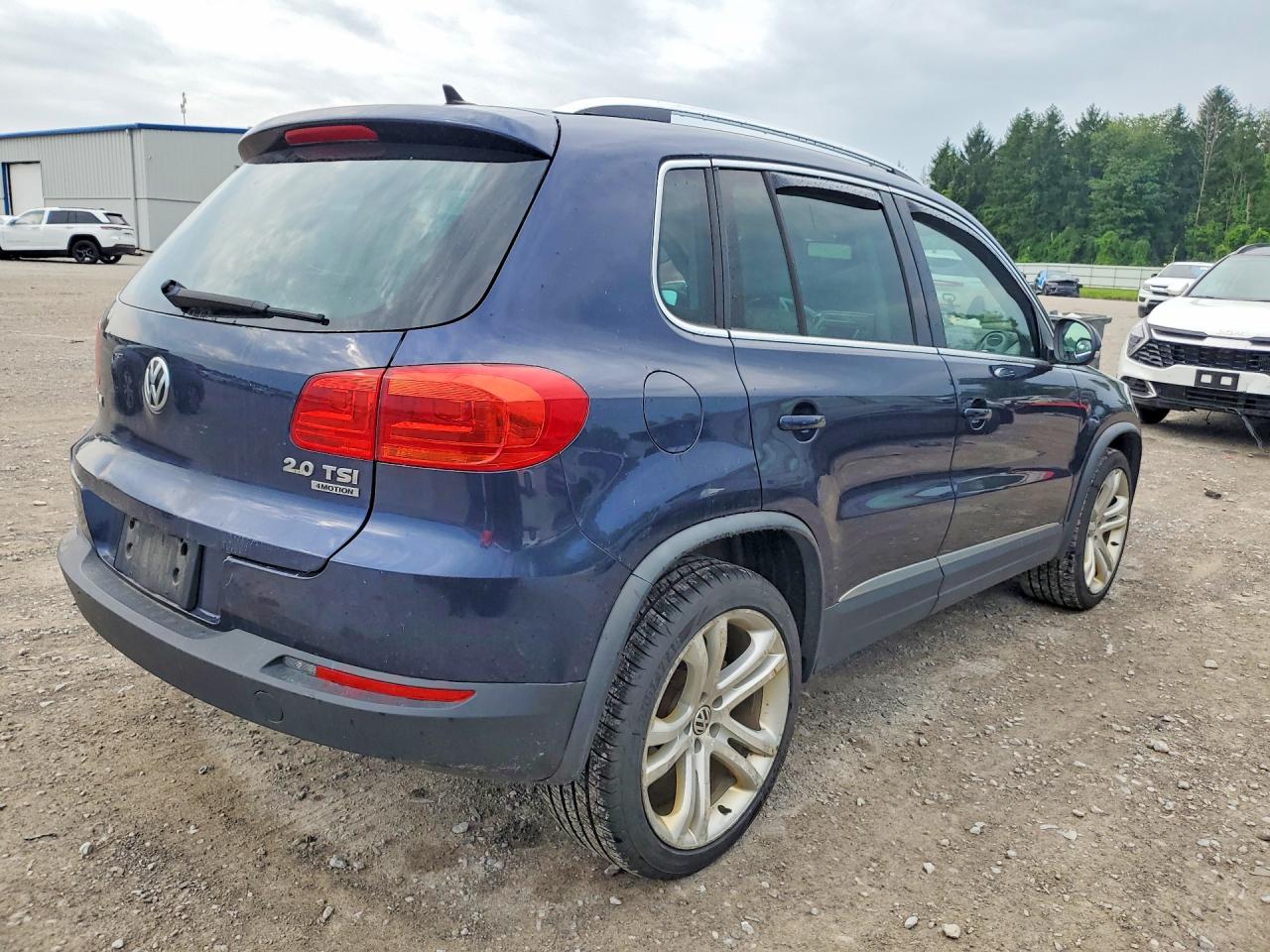 2013 Volkswagen Tiguan S Blue vin: WVGBV3AXXDW561117