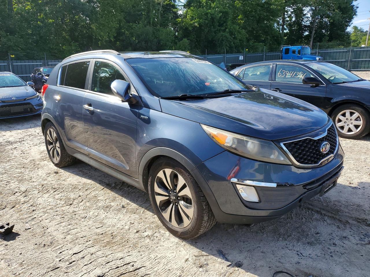 2012 Kia Sportage Sx Blue vin: KNDPCCA6XC7172428
