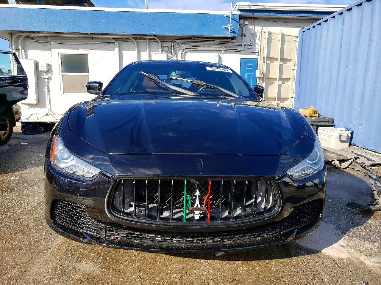 2014 Maserati Ghibli Black vin: ZAM57XSAXE1128131